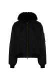 Balenciaga faux fur-trimmed bomber jacket