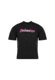 Balenciaga pink glossy back-pulled t-shirt