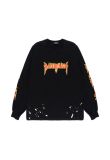 Balenciaga Metal logo splatter long sleeve t-shirt