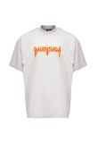 Balenciaga metal logo distressed grey t-shirt 