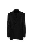 Balenciaga Unifit destroyed double-breasted blazer jacket