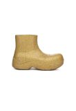 Bottega Veneta Puddle golden ankle boots
