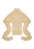 Bottega Veneta spiral-sleeve knitted top