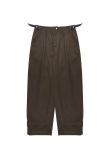 Burberry Prorsum brown snap-button casual pants
