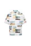 Calvin Klein 205W39NYC camp-collar printed poplin shirt
