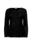 Celine black furry sweater