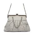 Chanel Chic Frame quilted light grey bag