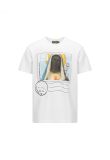 Denim Tears Mary Stamp white t-shirt