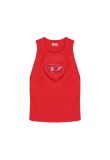 Diesel by Glenn Martens D-logo oval cut-out tank top t-shirt