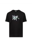 Dior x Shawn Stussy gradient logo t-shirt
