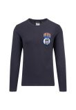 Hysteric Glamour "THE HYS" patch navy long sleeve t-shirt