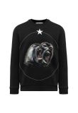 Givenchy Screaming Monkeys black crewneck sweatshirt