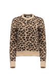 Gucci distressed leopard jacquard sweater