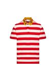 Gucci Kingsnake collar embroidery striped polo t-shirt