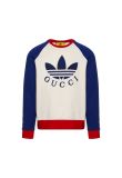 Gucci x Adidas chest logo crewneck sweatshirt