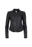 Helmut Lang lamb leather extended shoulder jacket