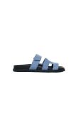 Hermes Chypre blue suede sandals