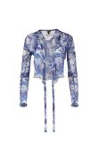 Jean Paul Gaultier Soleil Paradise Garden mesh blouse