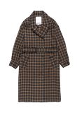 Kenzo Gingham checked belted coat