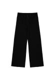 Loewe black georgette raw-edge pants