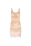 Loewe X Paula's Ibiza shell embellished rose dress