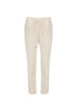 Loro Piana Crepe cream silk drawstring pants