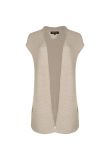 Loro Piana patterned silk neutral white vest sweater