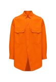Louis Vuitton heavy cotton oversized orange button-up shirt