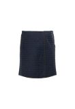 Louis Vuitton tweed navy mini skirt