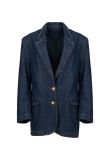 Magda Butrym oversized denim blazer jacket