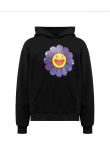 J Balvin x Takashi Murakami ©TM/KK flower black hoodie