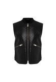 MISBHV monogram-embossed leather vest