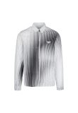 Prada Digital striped zip-fastening shirt