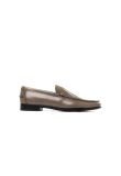 Prada grey leather loafers