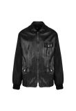 Prada Chore leather paneled nylon jacket