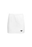 Prada plaque logo jersey mini skirt