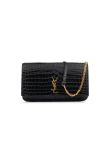 Saint Laurent Cassandre crocodile embossed bag 