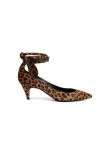 Saint Laurent Charlotte Kitten pony leopard heels