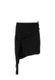 Saint Laurent jupe georgette de soie mini skirt