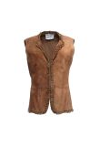 Saint Laurent Rive Gauche pierced leather vest jacket