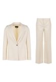 Tom Ford single-breasted Chalk white blazer jacket & formal laine pants