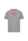 Supreme x COMME des GARÇONS SHIRT Polka Dot box logo grey t-shirt