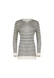 T by Alexander Wang see-through striped long sleeve t-shirt