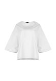 The Row Boat-neck bell sleeves blouse