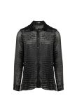 Versace Velvet Devoré crocodile-effect shirt