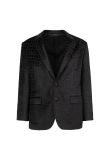 Versace Velvet Devoré  crocodile-effect single breasted blazer jacket