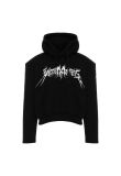 Vetements Total Fucking Darkness padded-shoulders hoodie