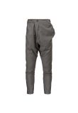 Vivienne Westwood Man Charcoal wool peak label sport asymetrical pants