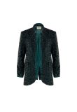 Zadig & Voltaire green sequin-embellished blazer jacket