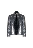 Zadig & Voltaire silver sequin-embellished blazer jacket